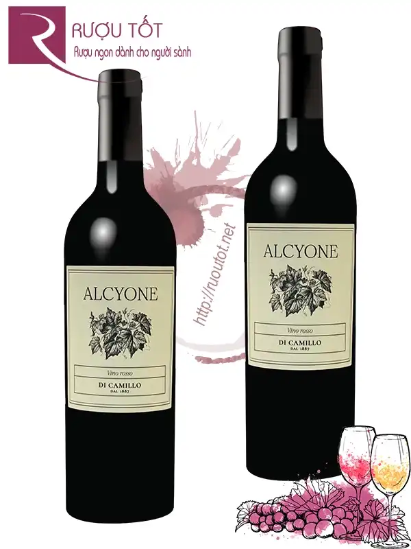 Rượu vang Alcyone Rosso Di Camillo 14%