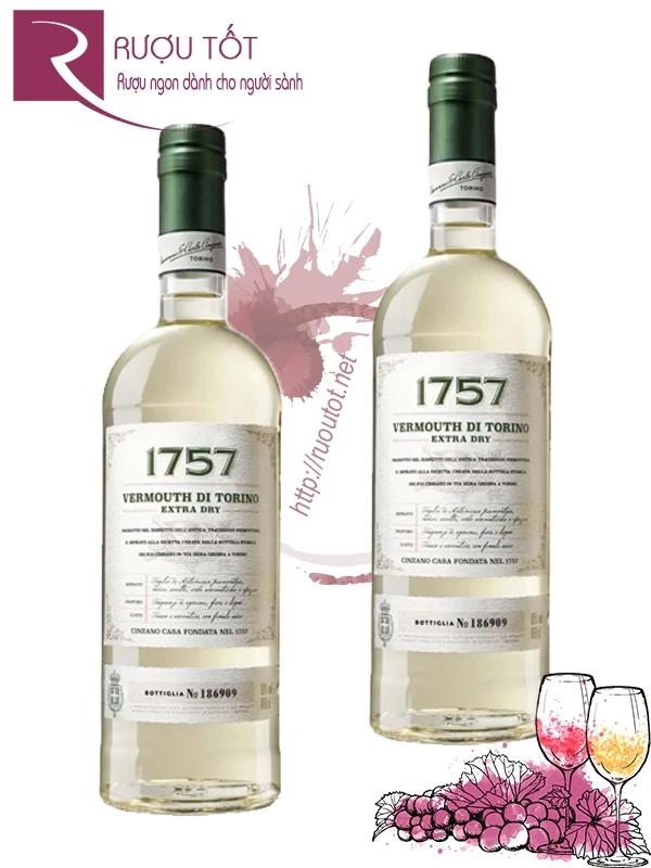 Rượu Cinzano 1757 Vermouth di Torino Extra Dry