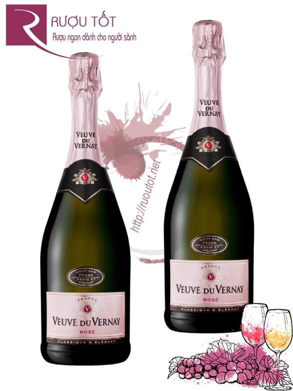 Rượu Veuve du Vernay Rose 750ml
