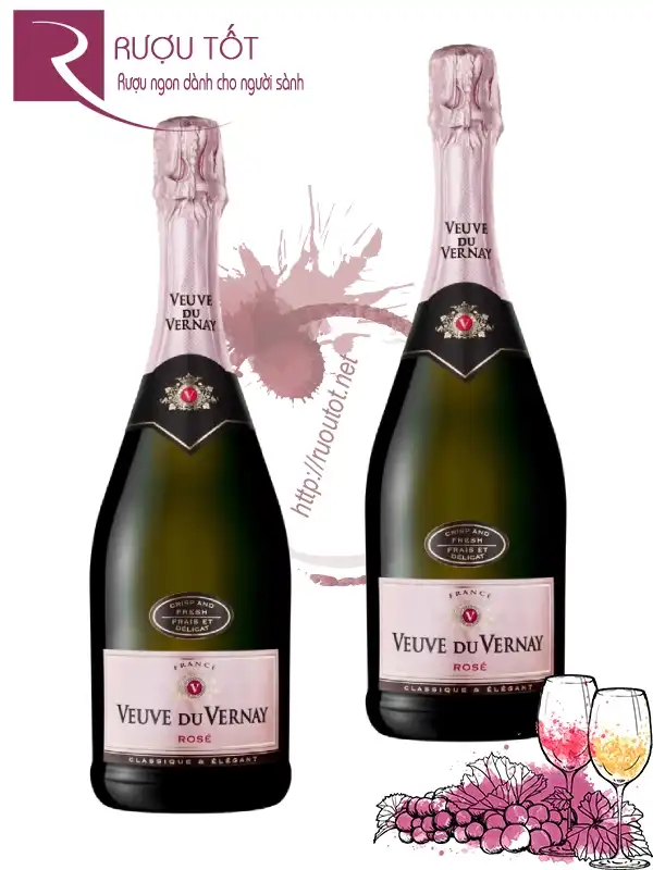 Rượu Veuve du Vernay Rose 750ml