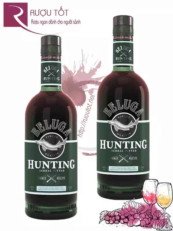 Rượu Vodka Beluga Hungting Herbal