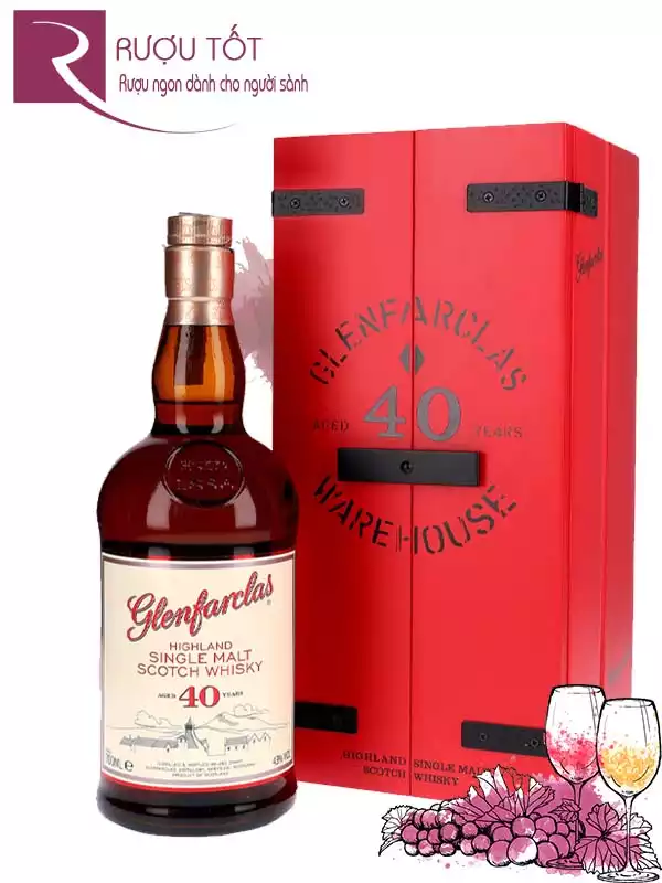 Rượu Glenfarclas 40 Single Malt Scotch Whisky