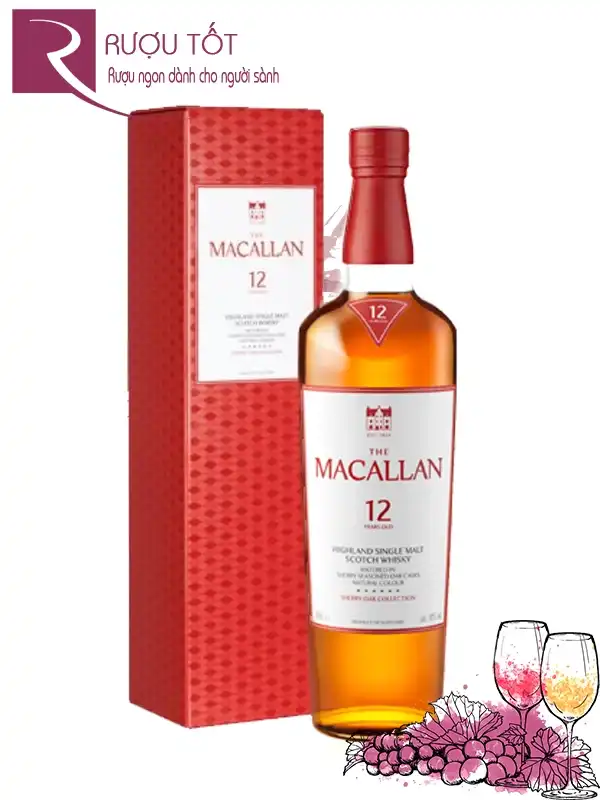 Rượu The Macallan 12 Years Old Sherry Oak 2025