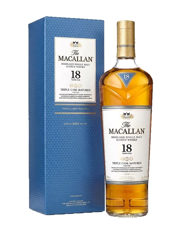 Rượu Macallan 18 Triple Cask 43% 750ml