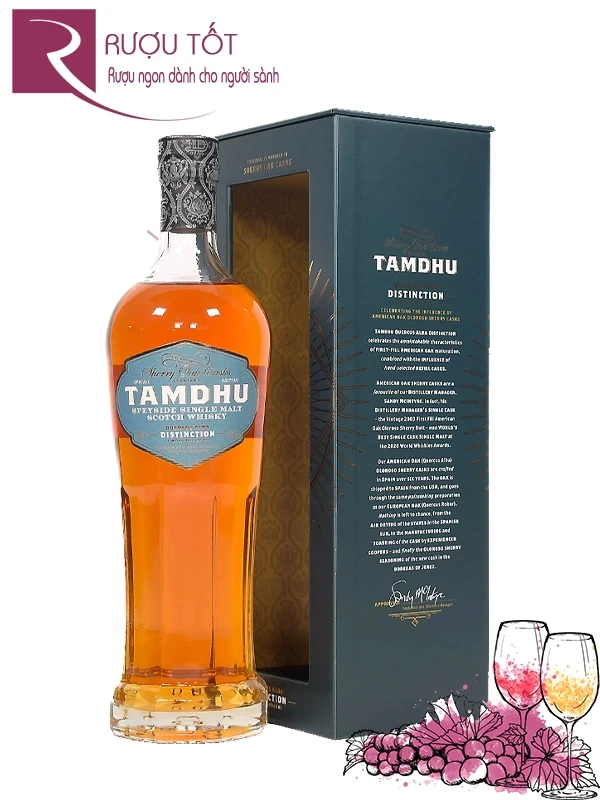 Rượu Tamdhu Distinction Single Malt Scotch Whisky 48%