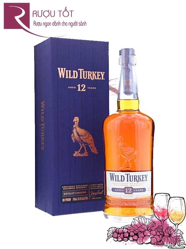 Rượu Wild Turkey 12 Years Old 700ml