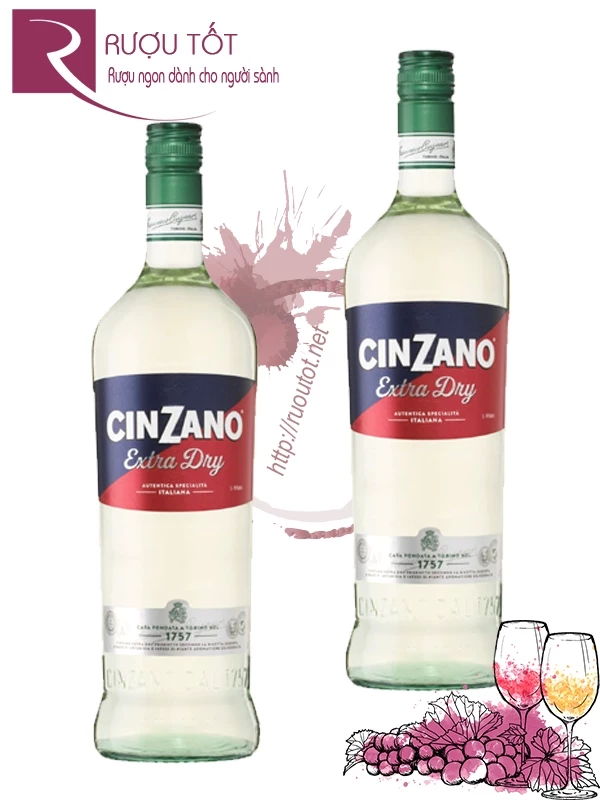 Rượu Vermouth Cinzano Extra Dry