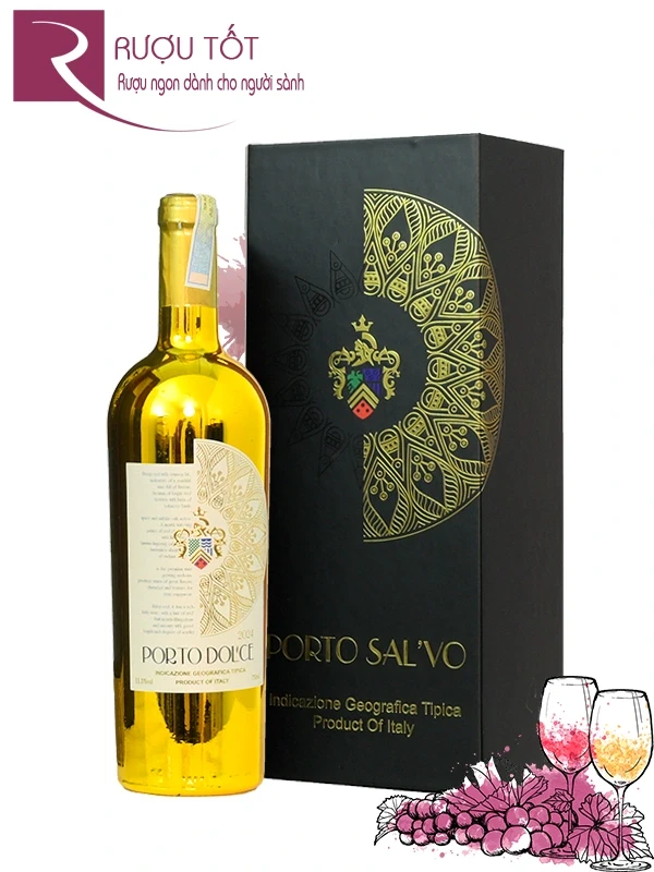 Hộp quà Tết Porto Salvo Semi Dolce Gold 2026