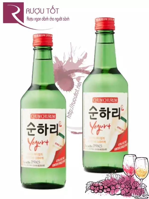 Rượu Soju Yogurt Chum Churum 360ml