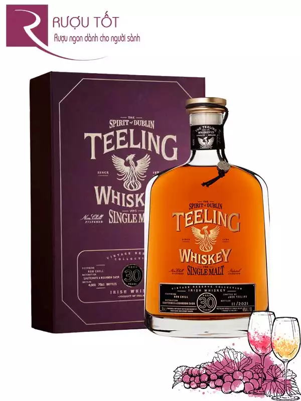 Rượu Teeling Whiskey Single Malt 30 Years Old