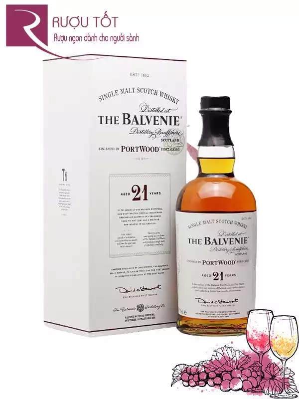 Rượu Balvenie 21 Portwood 40%