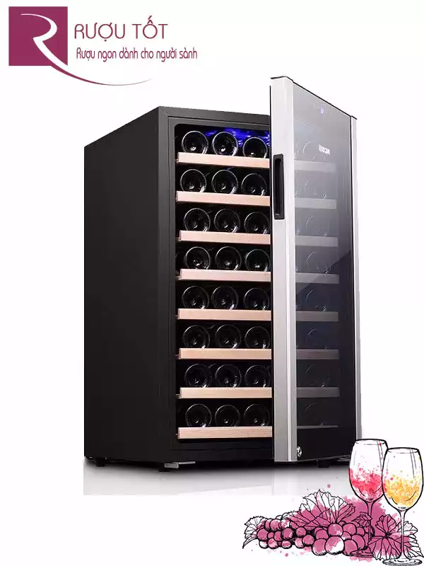 Tủ Rượu Vinocave 18 chai - 28 chai - 52 chai - 85 chai Cao Cấp