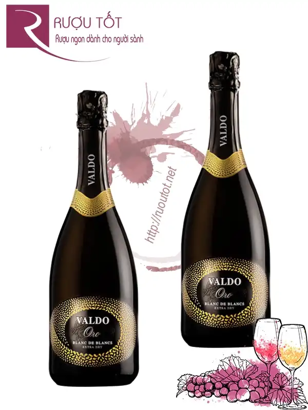 Rượu Vang Nổ Valdo Oro Blanc De Blancs