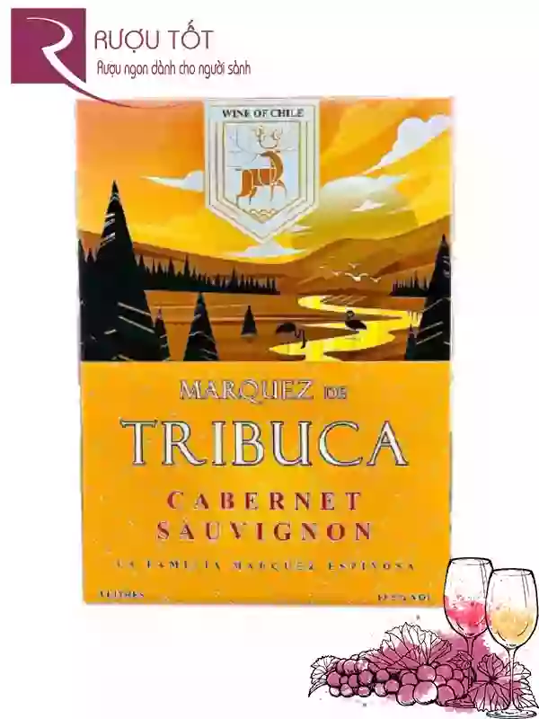 Rượu vang bịch Chile Tribuca Cabernet Sauvignon