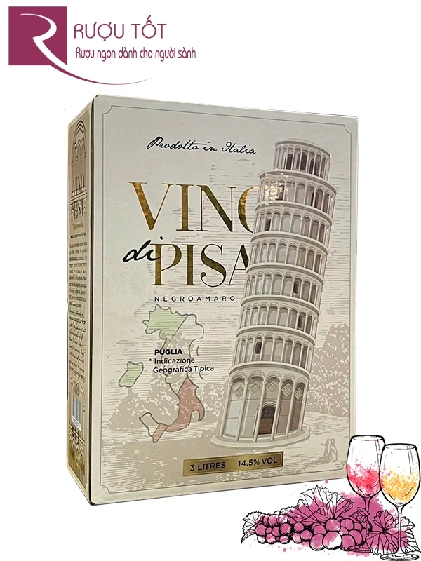 Vang Bịch Ý Vino di Pisa Negroamaro 14,5%