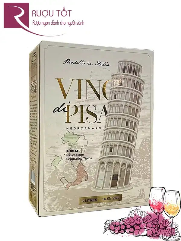 Vang Bịch Ý Vino di Pisa Negroamaro 14,5%