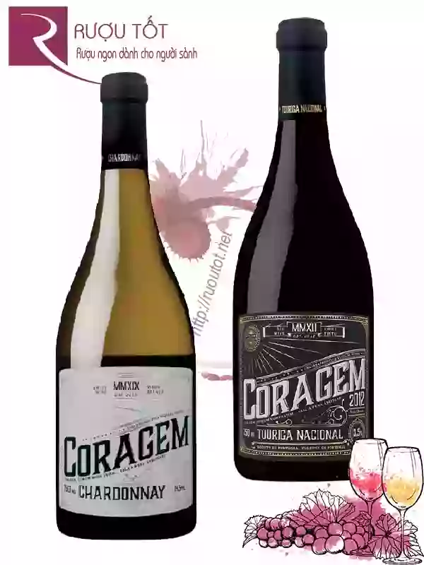 Rượu Vang Coragem Chardonnay - Touriga Nacional