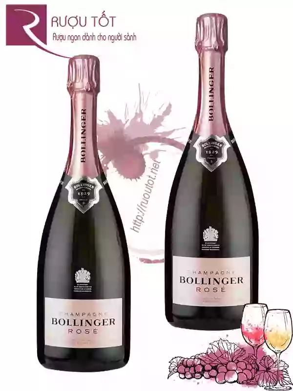 Rượu Bollinger Rosé NV Champagne Hảo hạng