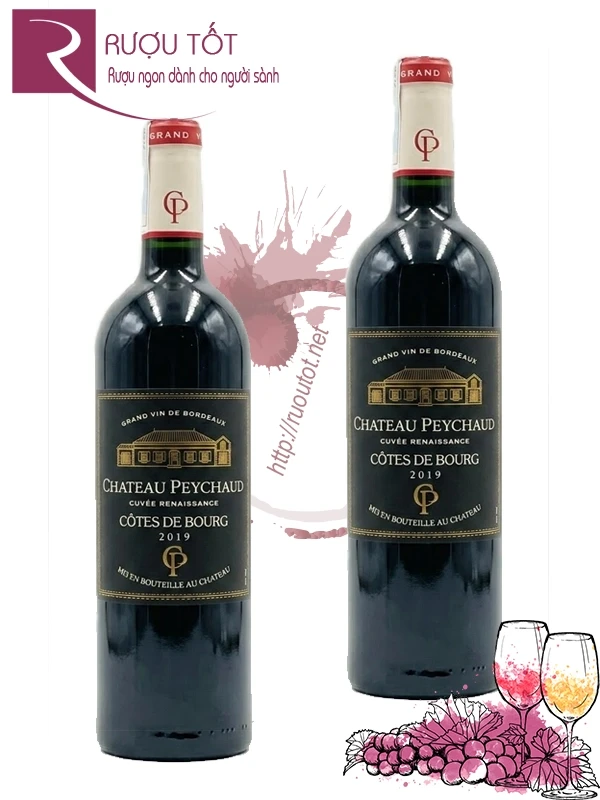 Rượu Chateau Peychaud Cotes De Bourg Cuvee Renaissance 16%
