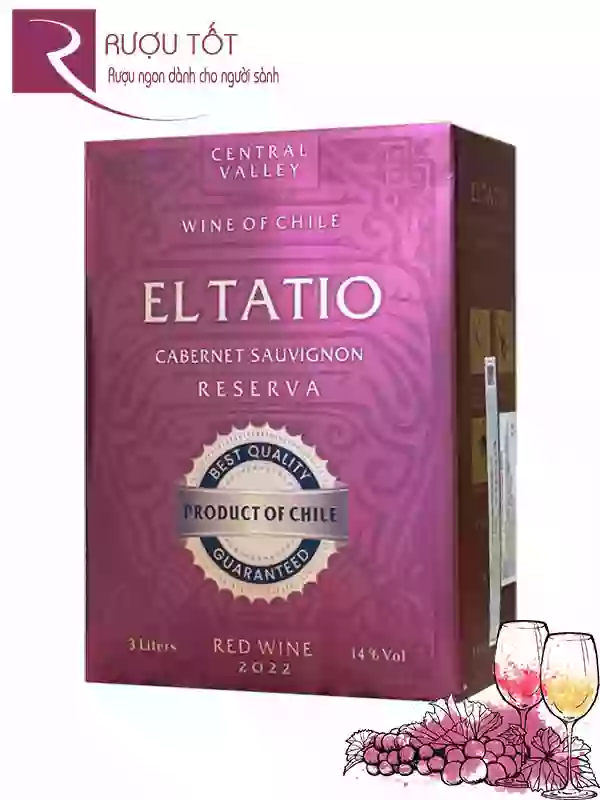Rượu vang Chile El Tatio bịch 3L 14 độ
