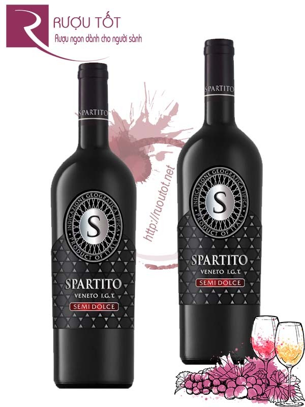 Rượu vang Spartito Semi Dolce Cao Cấp