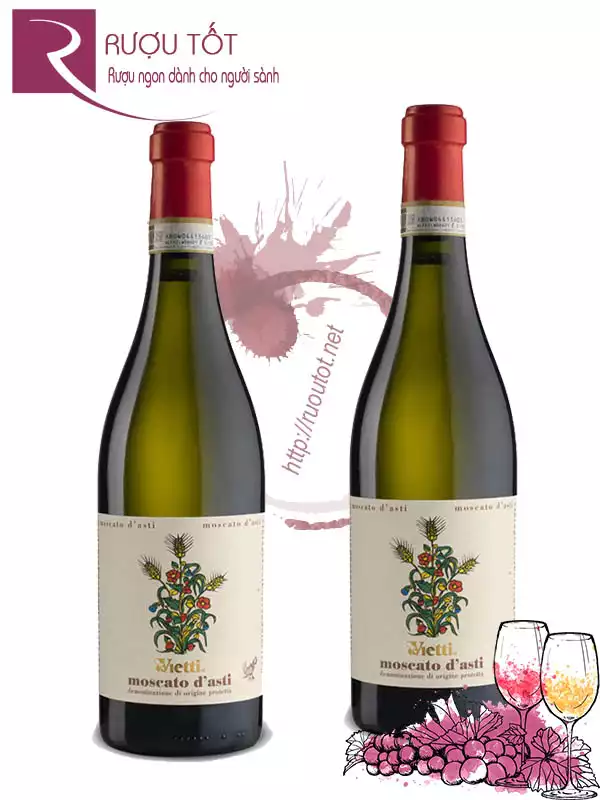 Rượu Vang Vietti Moscato D'Asti