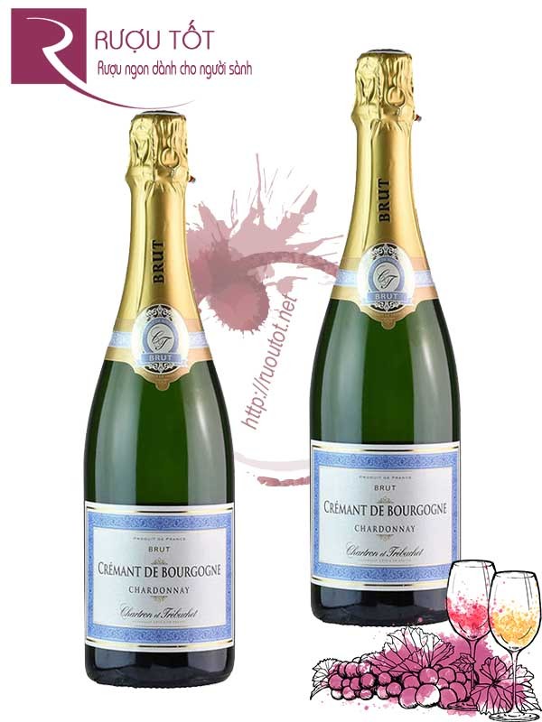 Rượu vang Cremant de Bourgogne Chardonnay Brut Chartron et Trebuchet