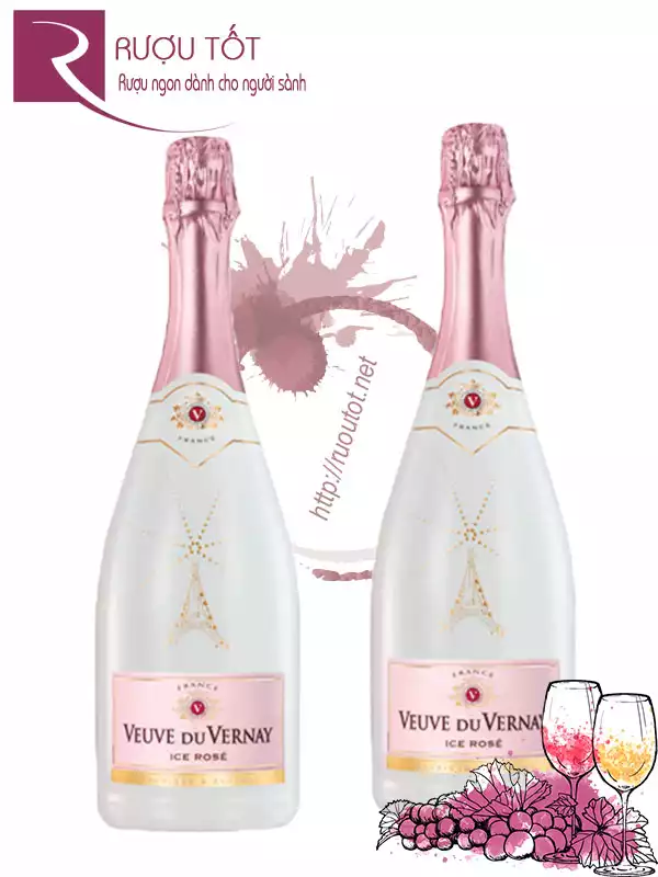 Vang Nổ Veuve Du Vernay Ice Rose