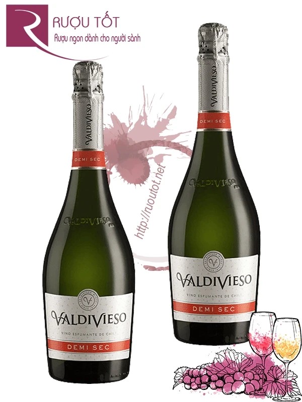 Vang Chile Sparkling Valdivieso Demi Sec