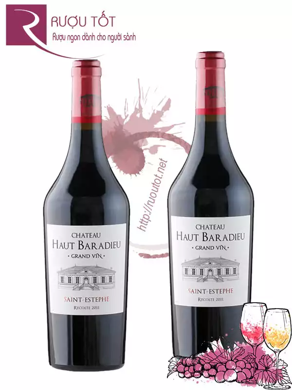 Rượu Vang Chateau Haut Baradieu