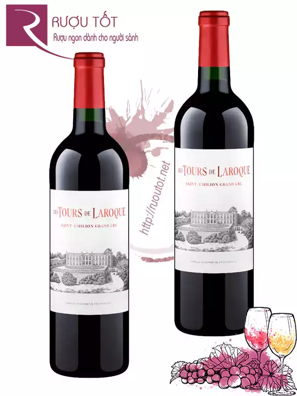 Vang Pháp Les Tours De Laroque Saint Emilion Grand Cru 2016