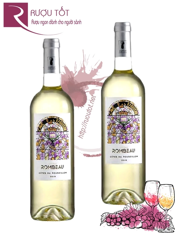 Rượu vang Chateau Rombeau Cotes du Roussillon Blanc