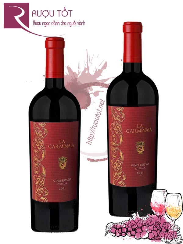 Rượu vang La Carminaia Vino Rosso D’italia Cao Cấp