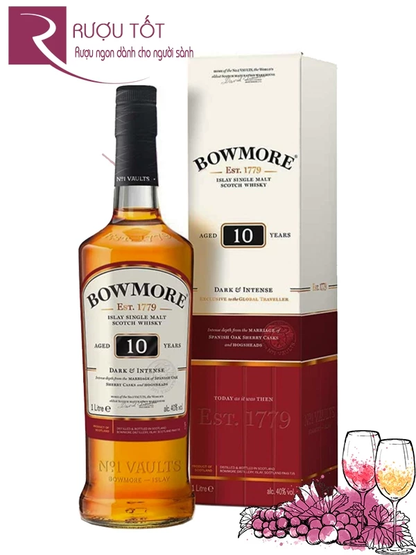 Rượu Bowmore 10 Dark And Intense