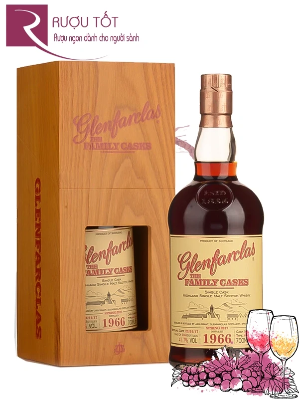 Rượu Glenfarclas 1966 Sherry Butt Spring 2017