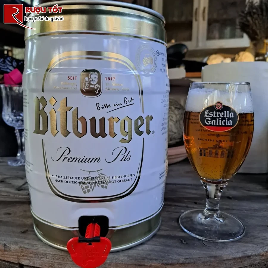 bia bitburger 5 lit