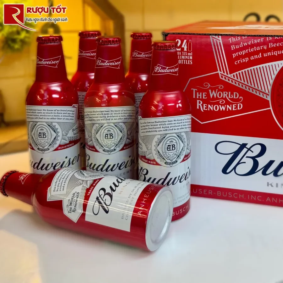 Bia Budweiser Aluminium 355ml Hao Hang