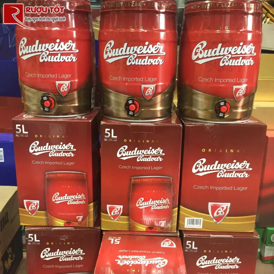 bia budweiser budvar original czech imported lager 5l uu dai