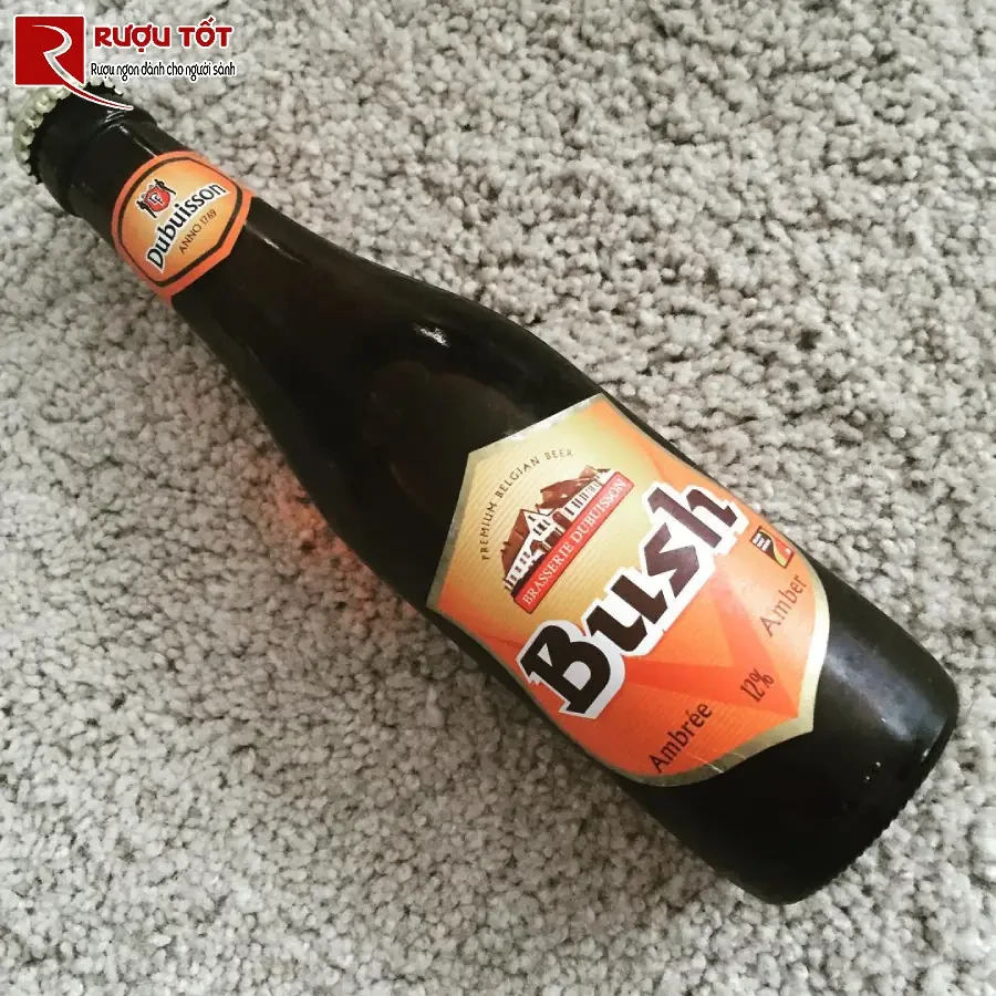 bia bush amber triple 12% 330ml nhap khau bi
