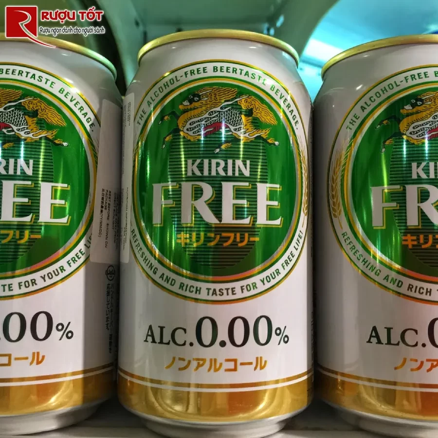 Bia Kirin Free 0 con
