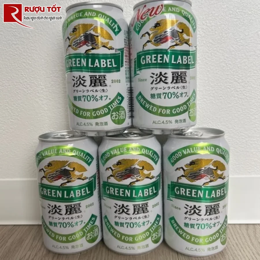Bia Kirin Green xanh la