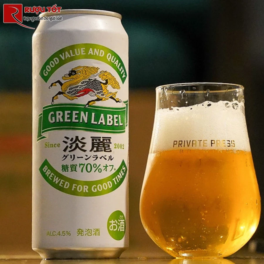 bia kirin xanh nhap khau