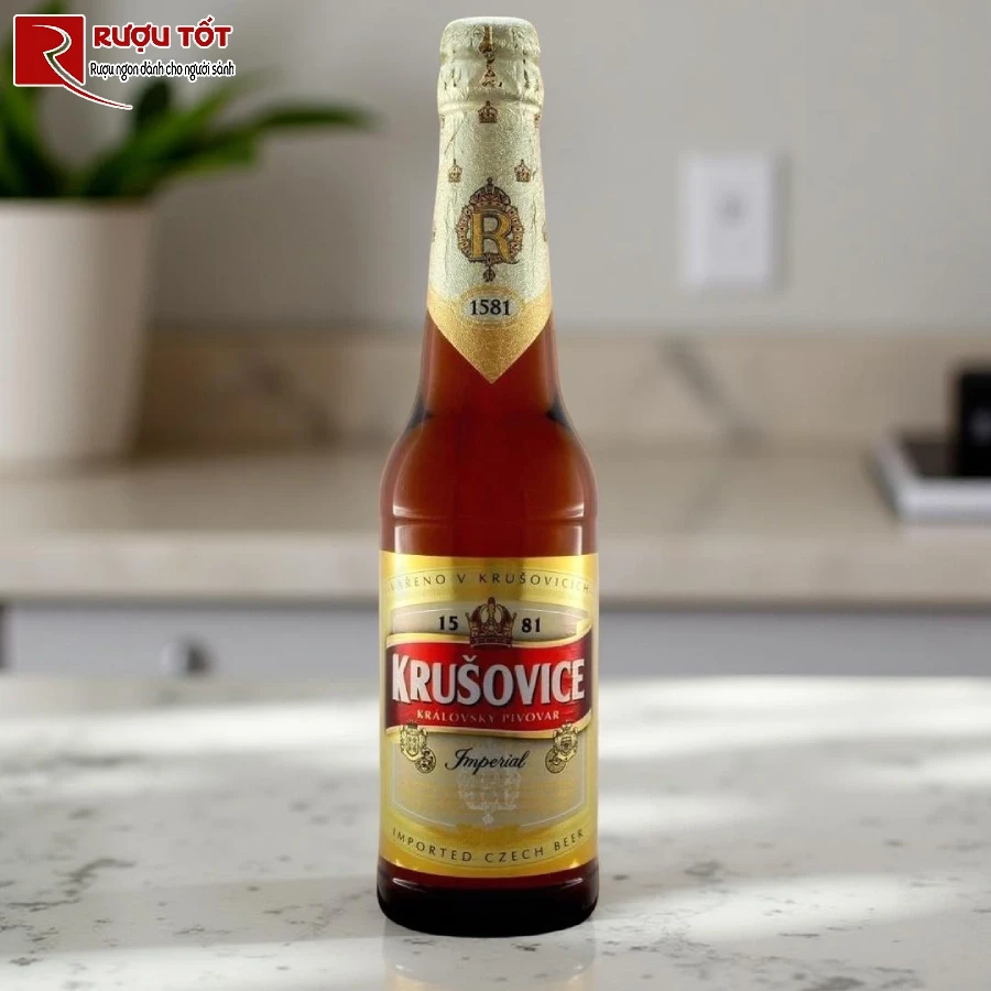 bia krusovice imperial 330ml 5% nhap khau chinh hang