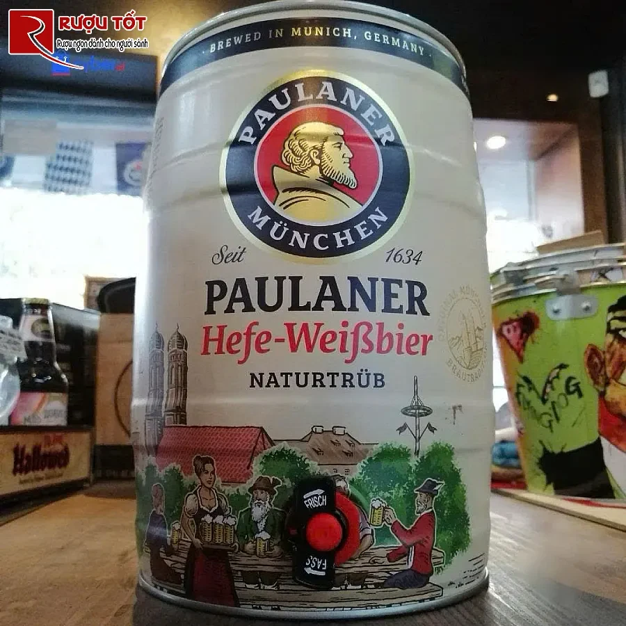 bia paulaner 5 lit hefe weissbier nhap khau gia tot