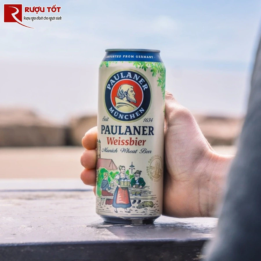 bia paulaner 500ml weissbier 5,5% chinh hang