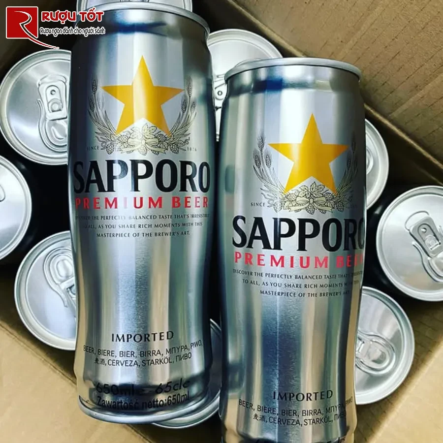 bia sapporo 500ml chinh hang