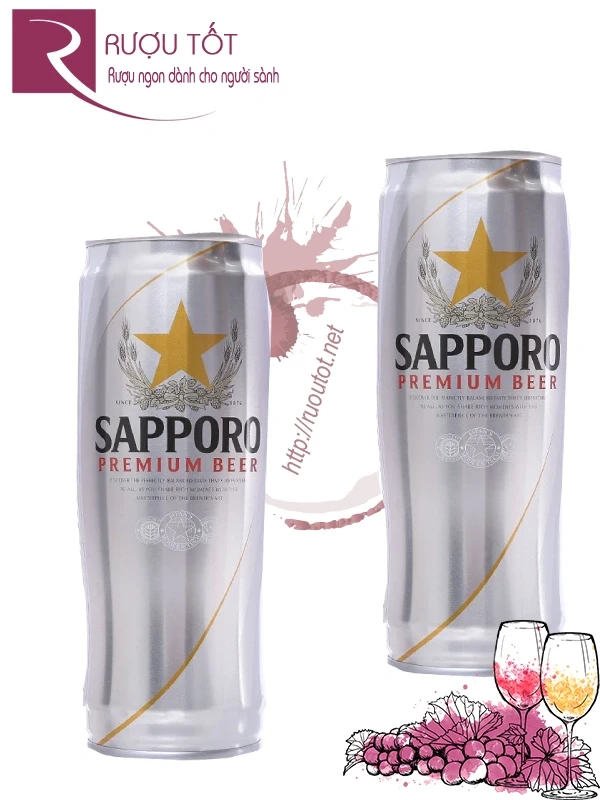 Bia Sapporo 650ml 5%