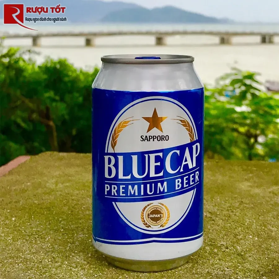 bia sapporo xanh 330ml chinh hang