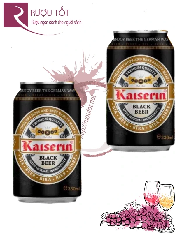 Bia Kaiserin Đen 5,4% 330ml
