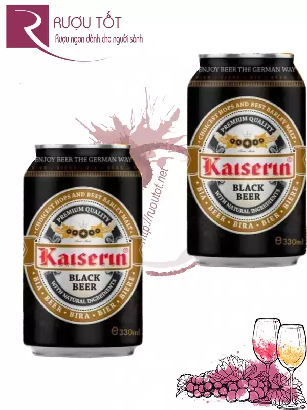 Bia Kaiserin Đen 5,4% 330ml